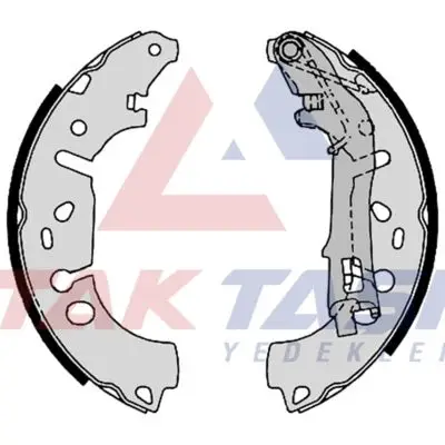 Fren Pabuç Balata Arka Fiat Linea (323) 1.3 Mjt Levyelı 228X40 mm 2007-/ Grande Punto 1.3 Mjt 2005-2012 / Corsa D 1.3 CDTI 2006-2014 / Corsa E 1.4 2014 -