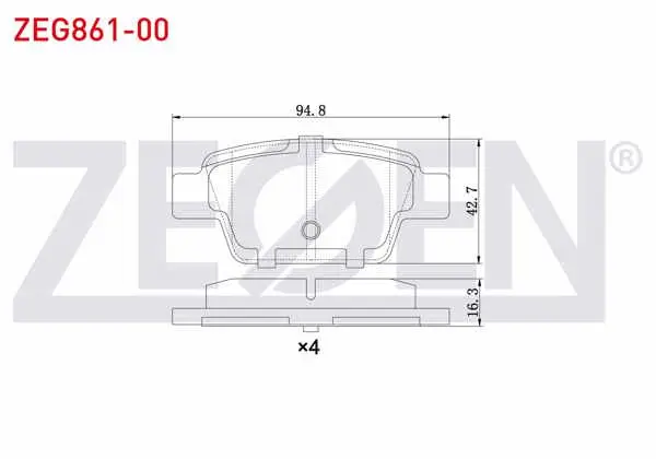 Fren Balata Arka Fiat Linea 1.4 T-Jet 2007-/ Bravo II (198) 1.6 Mjt 2006-/ Stilo 1.6 16V 2001-2010 / Bravo II 1.6 2006-/ Alfa Romeo Mıto 1.4 T 2008-/ Mıto (955) 1.6 JTD 2008-/