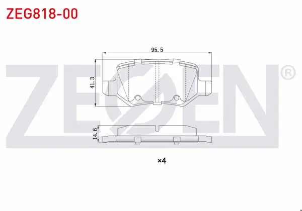 Fren Balata Arka Mercedes A Serisi (W169) A 150 2004-2012 / (W169) A 170 CDI 2004-2012 / B Serisi (W245) B 160 2005-2011 / (W245) B 160 2005-2011 / (W245) B 200 CDI 2005-2011 / Vaneo 1.7 CDI 2002-2005