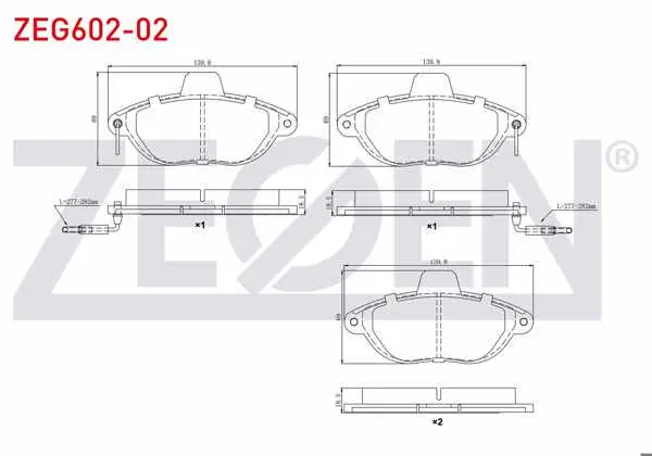 Fren Balata Ön Fişli Fiat Scudo (220P) 1.9 D 1996-2006 / 2.0 JTD 1996-2006 / Citroen Jumpy I 1.6 HDI 1994-2007 / Jumpy I 2.0 HDI 1994-2007 / Peugeot Expert 1.9 D 1996-2006 / Expert 2.0 HDI 1996-2006