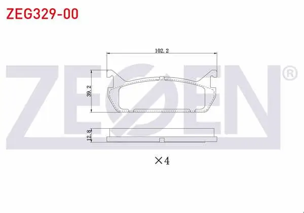 Fren Balata Arka Mazda 323 VI (Bj) 2.0İ 1998-2004 / 323 IV (Bg) 1.8İ 16V 1989-1994 / Mx-5 I (Na) 1.6İ 16V 1990-1998 / Daihatsu Applause II 1.6 16V 1997-/ Suzuki Baleno (Eg) 1.6İ 16V 1995-2002