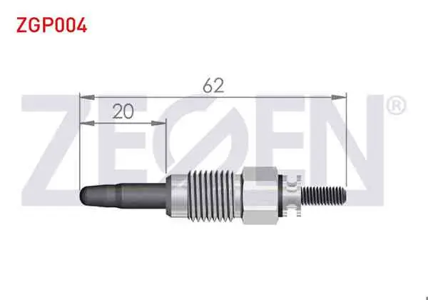 Kızdırma Buji 11V Volkswagen Transporter IV (70X_) 2.4D 1990-2003 / Passat (3B2) 1.9 TDI 1996-2000 / Golf III (1H1) 1.9 TDI 1991-1999 / Caddy II (9K9a) 1.9D 1995-2004 / Volvo 740 (74_) 2.4D 1983-1992