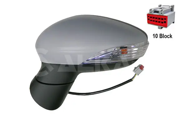 Dış Dikiz Aynası Sol Elektrikli Asferık Isıtmalı Astarlı Sinyalli 6 Pin Ford Fiesta VI 2012-2016