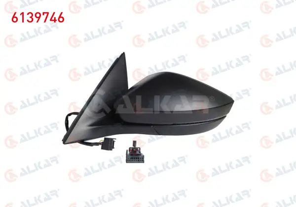 Dış Dikiz Aynası Sol Elektrikli Isıtmalı Astarlı Sinyalli Led 6 Pin Skoda Scala / Kamıq 2019 -