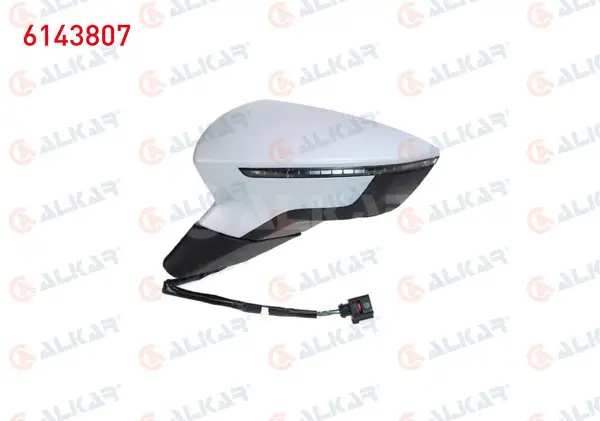 Dış Dikiz Aynası Sol Elektrikli Isıtmalı Astarlı Otomatik Katlanır Sinyalli 8 Pin Seat Leon (5F1) 2012 -