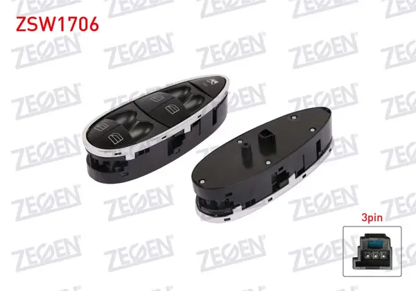 Cam Açma Anahtar Grup Çerçeveli 3 Pin Mercedes E Serisi (W211)