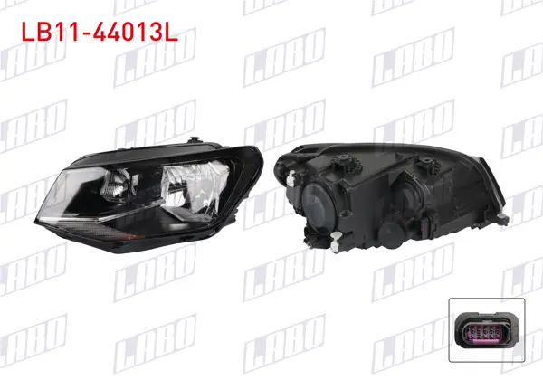 Far Sol (Siyah Çerçeveli) Volkswagen Caddy 2016-2020