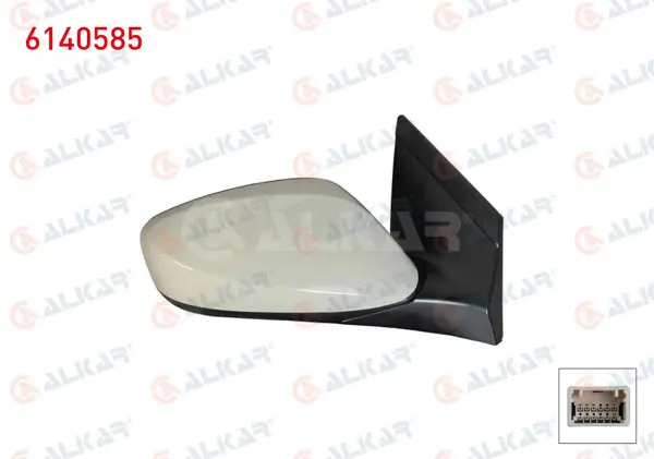 Dış Dikiz Aynası Sağ Elektrikli Isıtmalı Astarlı 5 Pin Hyundai i30 (Gd) 2011-2017
