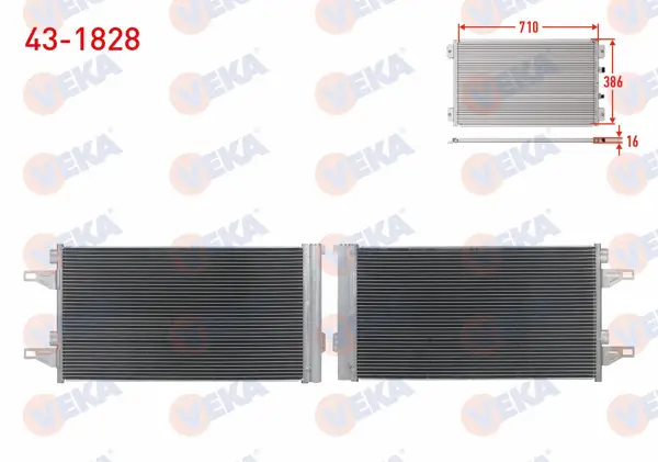 Klima Radyatörü Fiat Ducato 2006-/ Citroen Jumper 2006-/ Peugeot Boxer 2006-/ 2.2 D, 2.3 D