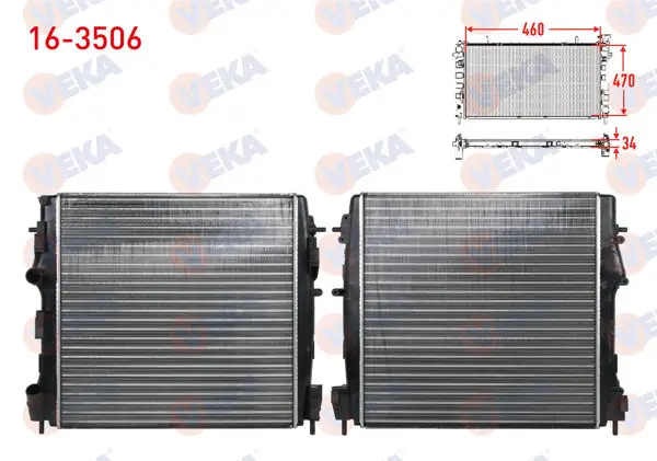 Su Radyatörü Mekanik Renault Kangoo (Kc0 / 1) 1.5 DCI M-T Ac + 1998-2008
