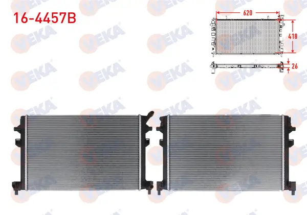 Ek Su Radyatörü Brazing Golf VIII 1.5 Etsı 19-/ Passat 1.4 TSI-1.6 TDI-2.0 TDI 14-/ Tiguan 1.4Tsı-1.5 TSI-1.6 TDI 2.0 TDI 16-/ Leon 1.0 TSI-1.4 TSI-1.5 Etsı 13-23 / A3 1.5 TFSI-35 TFSI 13-23