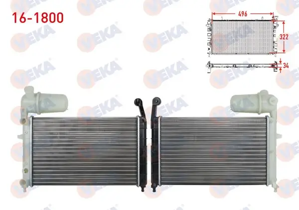 Su Radyatörü Mekanik Fiat Tempra 1.4 Karburatorlu Bıdonlu M-T 1992-1999
