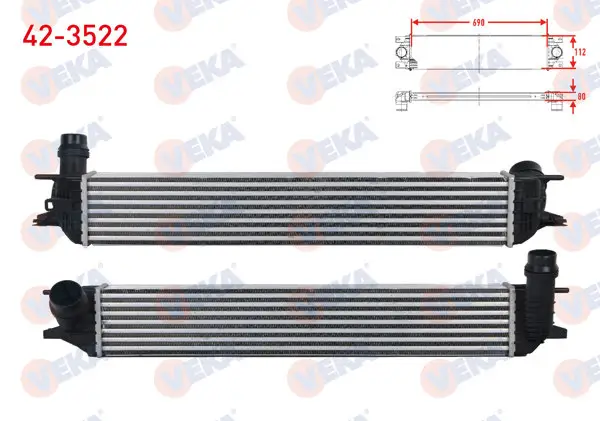 Turbo Radyatörü (Intercooler) Renault Laguna III Grandtour 1.5 DCI M-T-2.0 DCI M-T 2007-/ Latitude 1.5 DCI 2011 -