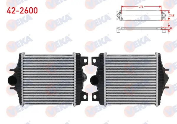 Turbo Radyatörü (Intercooler) Land Rover Range Rover IV 3.0 TD-4.4 TD V8 2012-/ Range Rover Sport 3.0 TD 2013 -