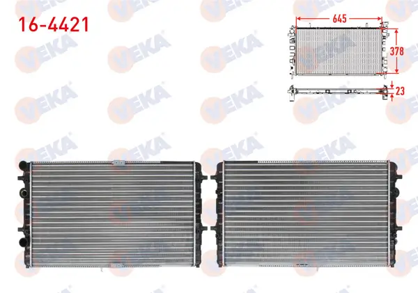 Su Radyatörü Mekanik Volkswagen Polo Classic (6Kv2) 1.9 TDI M-T 1995-2001