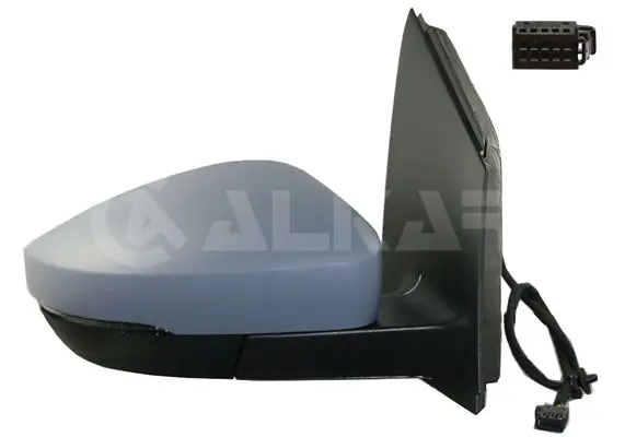 Dış Dikiz Aynası Sağ Elektrikli Asferık Isıtmalı Astarlı Sinyalli Dıkdortgen Soketlı 6 Pin Volkswagen Polo (6R1, 6C1) 2010-2017
