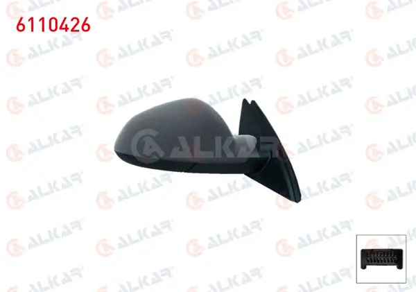 Dış Dikiz Aynası Sağ Elektrikli Isıtmalı Astarlı Otomatik Katlanır Hafızalı 13 Pin Opel Insignia A (G09) 2008 -