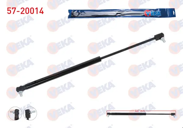 Bagaj Amortisörü 467mm / 180N Honda Civic 3 Kapı 1991-1995