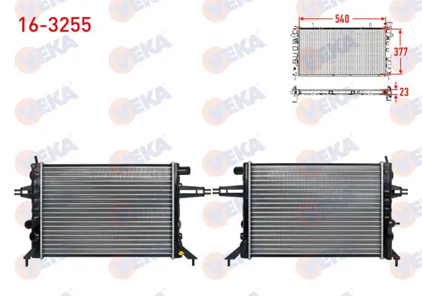 Su Radyatörü Mekanik Opel Astra G (F69) 1.6 16V Ac-M-T 1998-2005