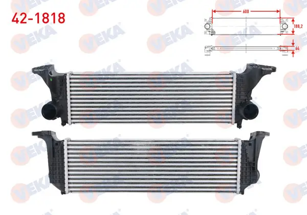 Turbo Radyatörü (Intercooler) Iveco Daily V-VI 2.3 D-3.0 D 2011 -