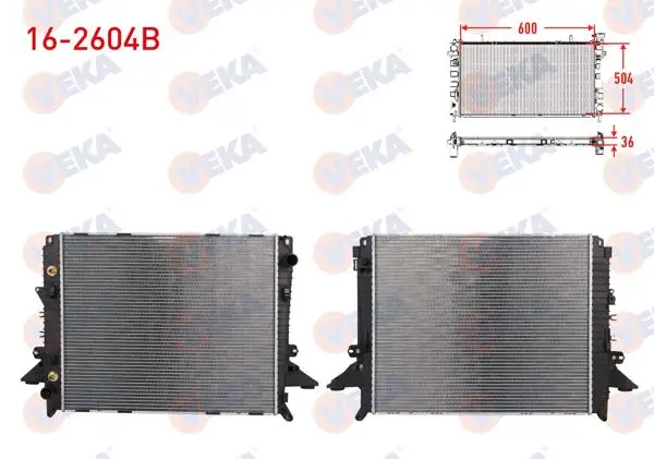 Su Radyatörü Brazing Land Rover Range Rover Sport (Ls) 2.7 TD A-T / M-T Ac + /-2005-2013