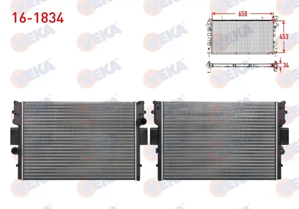 Su Radyatörü Mekanik Iveco Daily IV (35C) 3.0 D M-T Ac + /-2006-2011