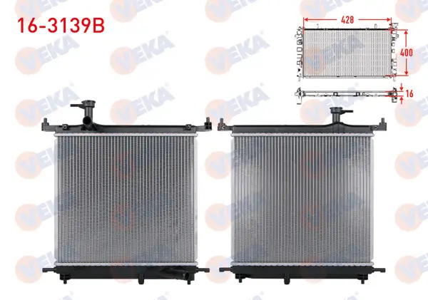 Su Radyatörü Brazıng Nıssan Micra IV (K13) 1.2 M-T Ac + /-2010 -