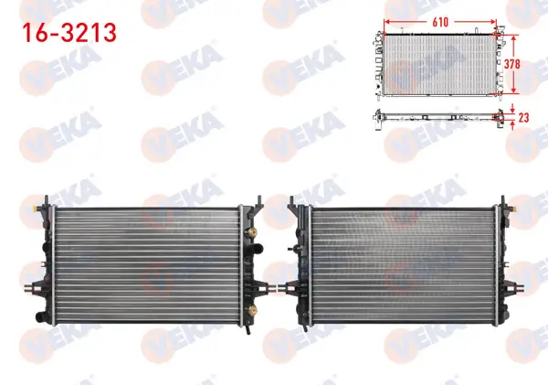 Su Radyatörü Mekanik Opel Astra G (F69) 1.4 16V A-T Ac + /-1998-2005