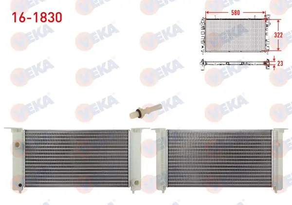Su Radyatörü Mekanik Fiat Stilo (192) 1.2 16V M-T Ac + /-2001-2006