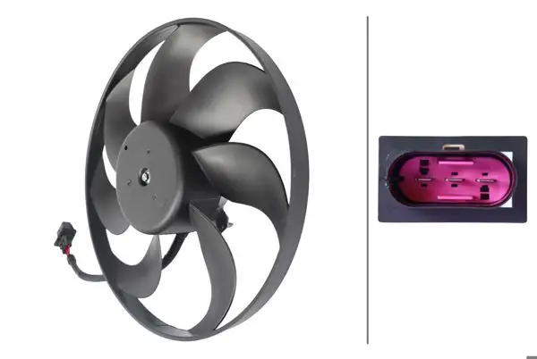 Fan Motoru (250 / 80W 345mm) Arosa Cordoba Ibiza IV Fabia Roomster Fox Lupo New Beetle