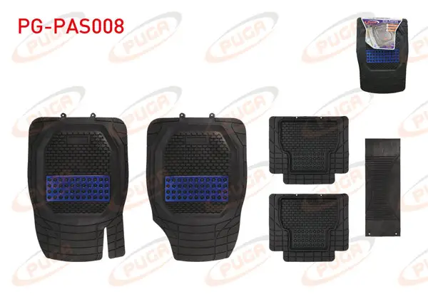 Paspas Kulaklı Universal Krom Mavi Hasırlı 3D Havuzlu