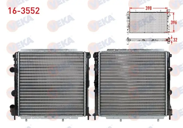 Su Radyatörü Mekanik Renault R9 (L42) 1.4E Enjeksıyonlu 1985-2000