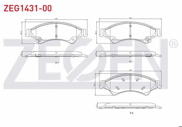 Fren Balata Ön Ikazlı Ford Ranger (Tke) 2.2 TDCI 4X4 2011-/ Ranger (Tke) 2.5 TDCI 4X4 2011-/ Ranger 3.0 TDCI 4X4 2011-/ Mazda Bt-50 2.5 Cd 4X4 2006-/ Volkswagen Amarok 2024 -