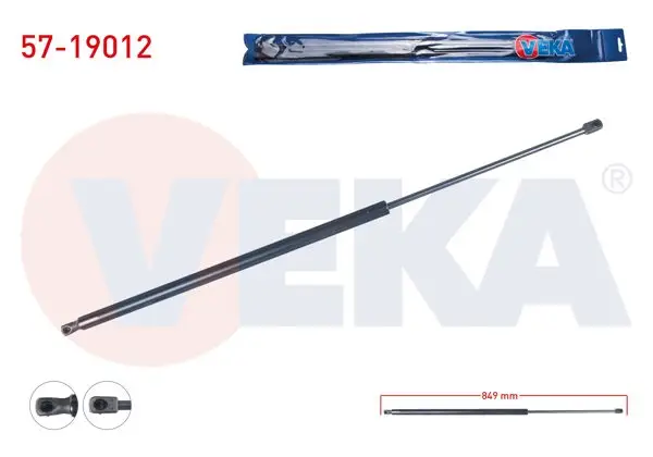 Bagaj Amortisörü 849mm / 670N Ford Transit 2000-2006 / Transit 2006-2014