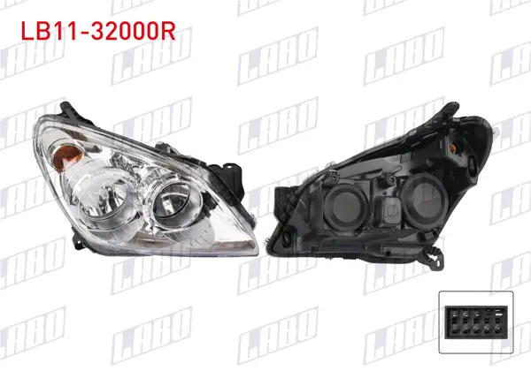 Far Sağ Elektrikli Motorsuz Opel Astra H 2004-2010