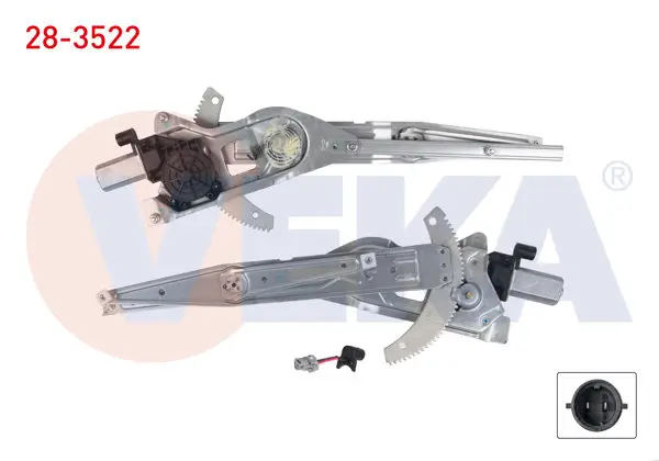 Cam Krıkosu Elektrikli Motorlu Sol Ön Renault Kangoo II 1998-2008