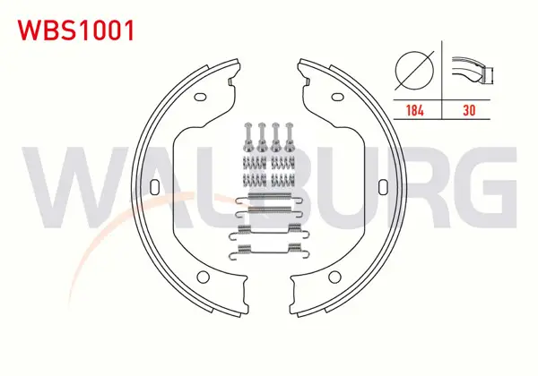 El Fren Balatası Aksesuarlı BMW 5 Serisi 520 İ 184X30 mm 2003-2010 / 5 Serisi 520 D 2003-2010 / 6 Serisi 645 Ci 2004-/ 7 Serisi 730 D 2001-2009 / Transporter V 1.9 TDI 2003-2011