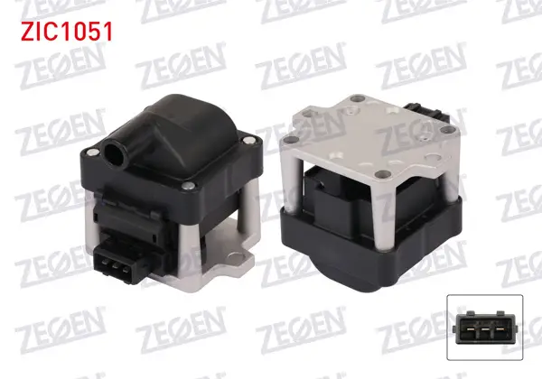 Ateşleme Bobini VW Polo 1.6İ 1994-1999 / Golf III 1.6 1991-1999 / Passat 2.0 1988-1997 / A6 2.0 1994-1997 / Ibiza II 1.6İ 1993-2002 / Cordoba 1.6 1999-2002 / Toledo I 1.6 1991-1999 / Felicia 1.3 1994-2002 /