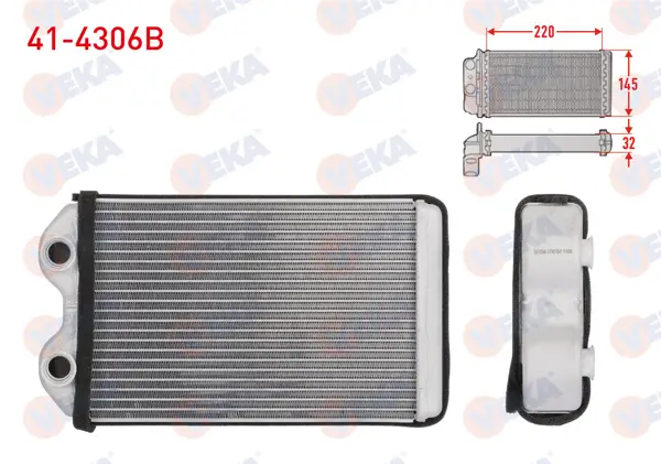 Kalorifer Radyatörü Brazing Toyota Hı-Lux (_N_) 2.4 D Kısa Çıkış 1983-2005