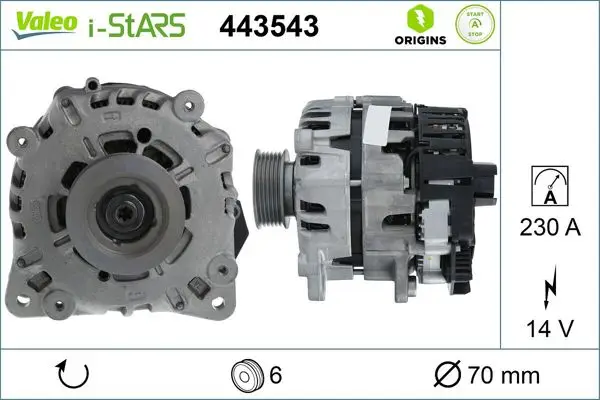 Mars Alternatoru 14V 230A Audi