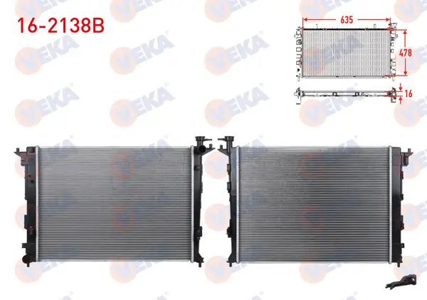 Su Radyatörü Brazing Hyundai Ix35 (Lm) 1.6 GDI M-T Ac + /-2010 -