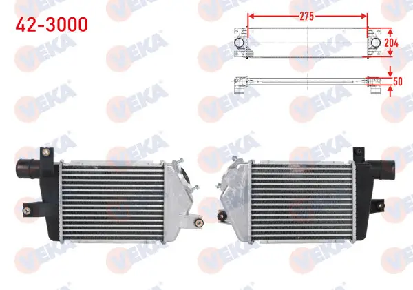 Turbo Radyatörü (Intercooler) Musursuz Mitsubishi L200 (Kbt,Kat) 2.5 Dıd 2005 -
