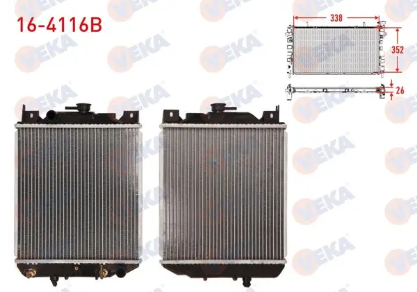 Su Radyatörü Brazing Suzuki Swift II (Ea,Ma) 1.3İ A-T 1989-2001