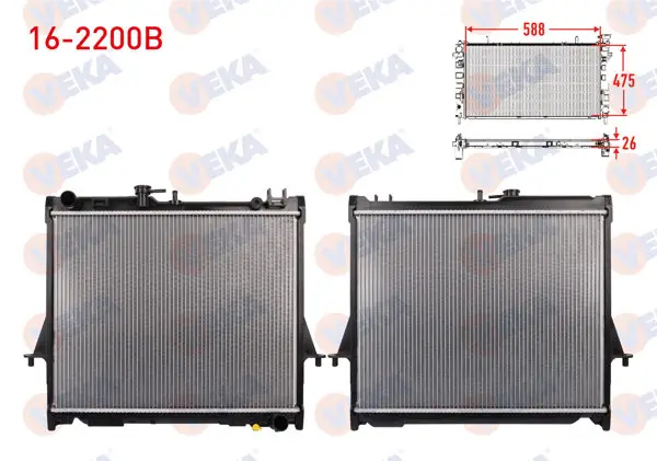 Su Radyatörü Brazing Isuzu D-Max (8Dh) 2.5 D 4X4 M-T 2002-2012
