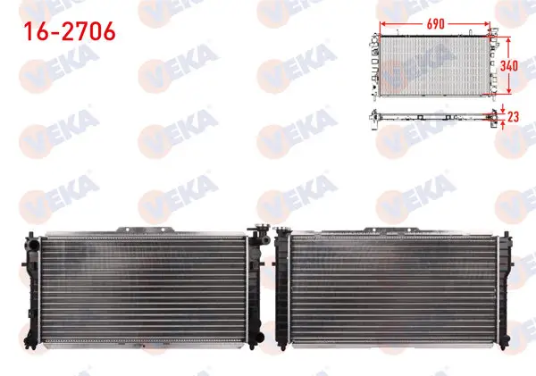 Su Radyatörü Mekanik Mazda 626 IV (Ge) 1.8İ M-T Ac + /-1992-1997