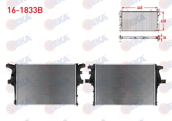 Su Radyatörü Brazing Iveco Daily V 2.3 D M-T 2011-2014 / Daily VI 2.3 D M-T 2014-2016
