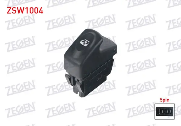 Cam Açma Anahtarı Tekli Turuncu Işık 5 Pin Renault Megane I 1996-2003