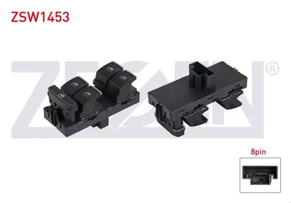 Cam Açma Anahtar Grup Krom 8 Pin Volkswagen Golf VII-Passat 2012 -