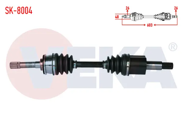 Komple Aks Sag On Suzukı Vitara (Et,Ta) 1.6İ 16V Uzunluk 603mm 1988-1999