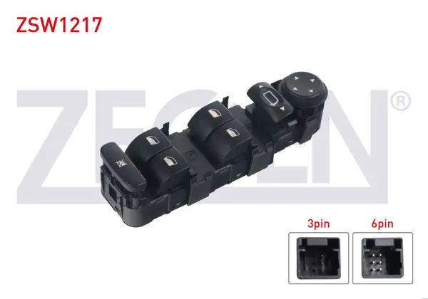 Cam Açma Anahtar Grup Ayna Ayarlı Cercevesız 9 Pin Citroen C4 2004-2009